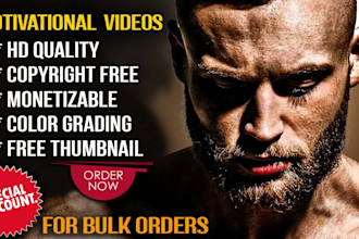 create motivational and inspirational videos