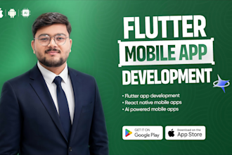 do mobile app development, flutter ios android app with ai features