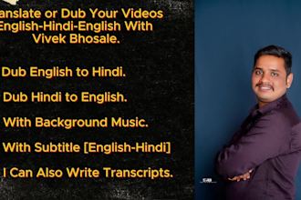 dub your youtube videos in english to hindi with dual audio