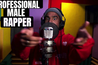 male rapper, rap vocals, rap feature, rapper, ghostwriter rap