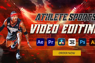 create dynamic edits for sports portfolio videos