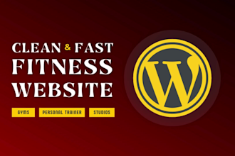 design a high converting gym and fitness studio website