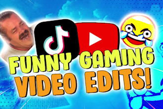 do funny gaming video editing with high quality edits