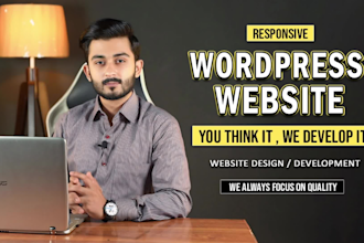 create responsive wordpress website with unique design
