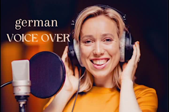 produce a female german voice over in a warm voice