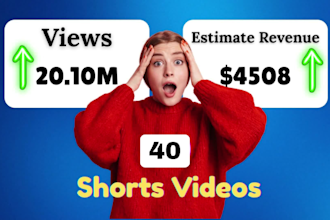 create a youtube shorts channel with 30 short videos