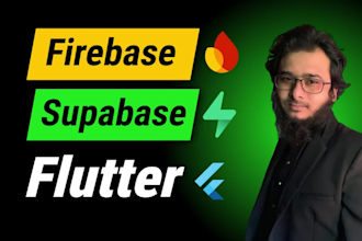 develop flutter app with firebase or supabase