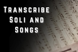 provide high quality music transcription and PDF notation