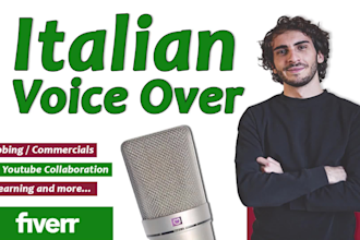 record an italian professional voice over