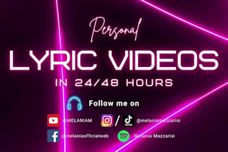 make a lyric video for your pop song in 24 hours