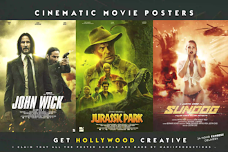 design a movie poster for you