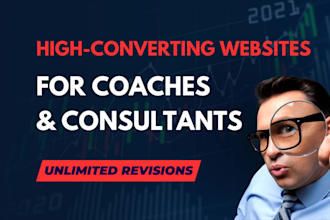 design a coaching website with booking for life coaches, speakers, and trainers