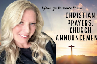 narrate your inspirational christian prayers or church announcements