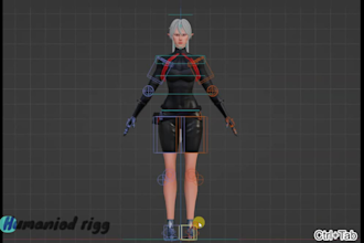 manually rig your 3d characters for animation and game engines