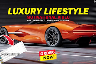 create luxury lifestyle videos and motivational to earn evergreen passive