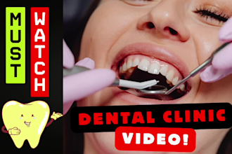 create professional loop video for dental clinic, dentist office video ads