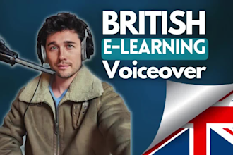 record your elearning, training, explainer voiceover in british english