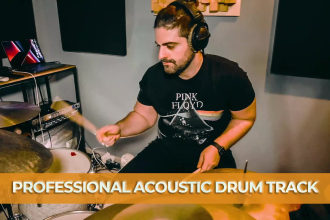 be your professional drummer recording acoustic drums track