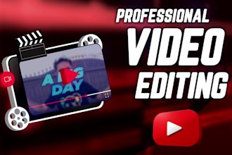professionally edit your youtube video