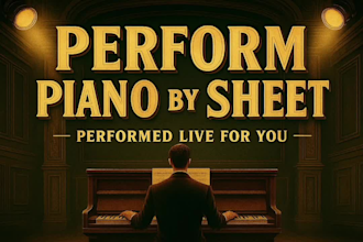 perform piano by sheet music