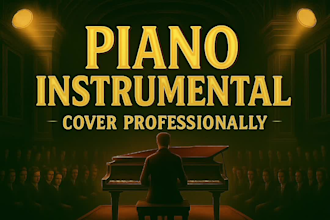 produce the piano instrumental cover of any song
