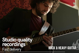 record a studio quality rock or heavy guitar