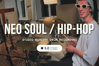 record lofi neo soul hip hop drums for your track