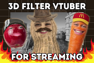 create custom 3d ar vtuber filter for snap camera and lens studio streaming
