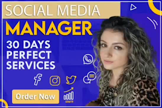 be your social media marketing,manager, content creator