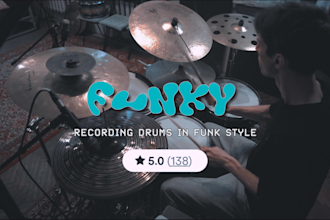 record professional acoustic funk drums