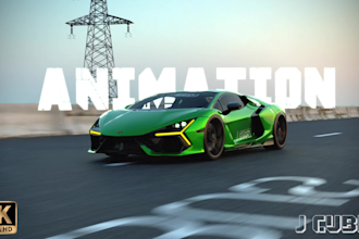 create stunning 3d car animations
