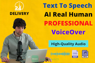 create amazing text to speech ai voiceover with real human tts voice at cheap