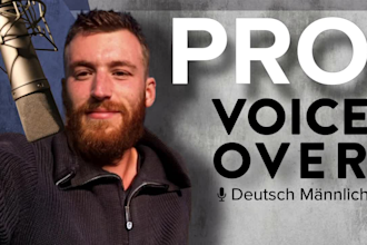 record a professional male german voice over