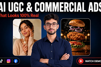 create ai ugc video ads, ai commercial ads, ai talking head videos