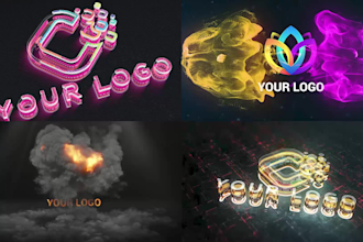 do 3d animated logo animation intro video