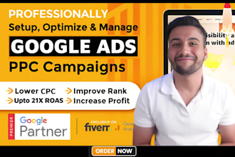setup and manage profitable google ads performance max shopping ads campaign
