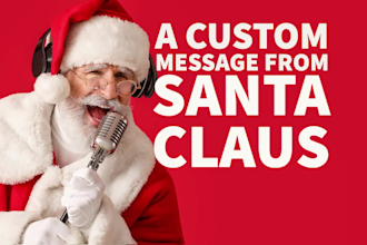 be your santa claus christmas voice over