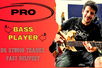 be your bassist and record a bass track for you