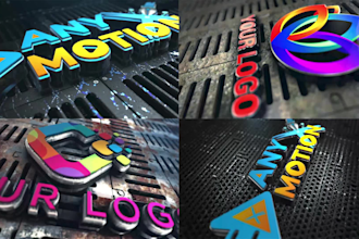 create 3d animated logo animation youtube intro video