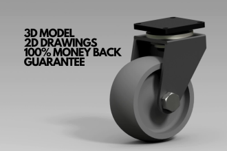 do 3d cad model for 3d print, engineering drawings for manufacture
