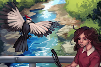 do realistic childrens book cover illustration