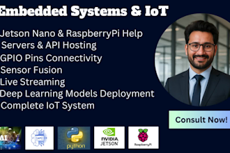 help with jetson nano, xavier, raspberry pi, and ai powered iot projects