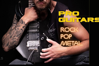 record professional guitars for your rock pop and metal song