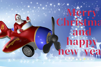provide christmas and new year holiday animation and  vedio making