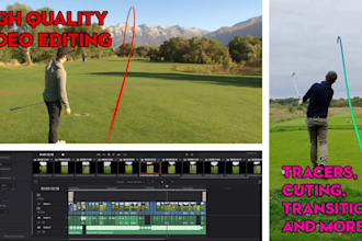 edit your golf videos for social media including shot tracers, scoreboards etc
