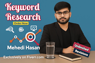 do keyword research, on page, off page and monthly SEO service