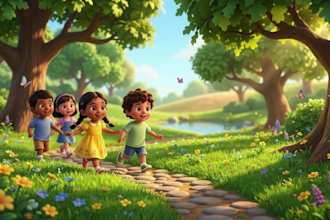 create engaging  ai 3d kids animation ai story video ai kids learning video