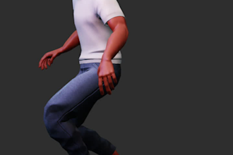 do 2d , 3d character modeling, rigging and animation