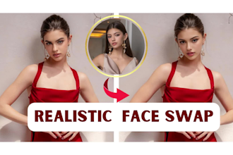 create a realistic deep face swap image and video