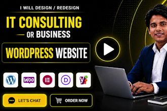 design IT consulting wordpress website